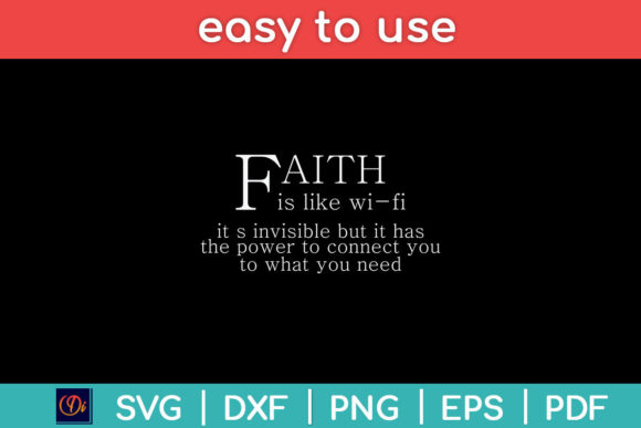 Faith is Like Wifi - Funny Christian Svg Review