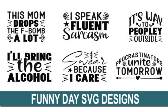 Funny Bundle Svg Quotes Designs Bundle Review