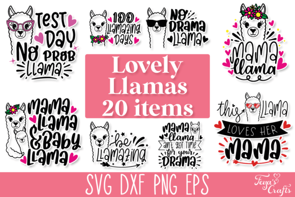Funny Llama SVG Quotes Bundle Review