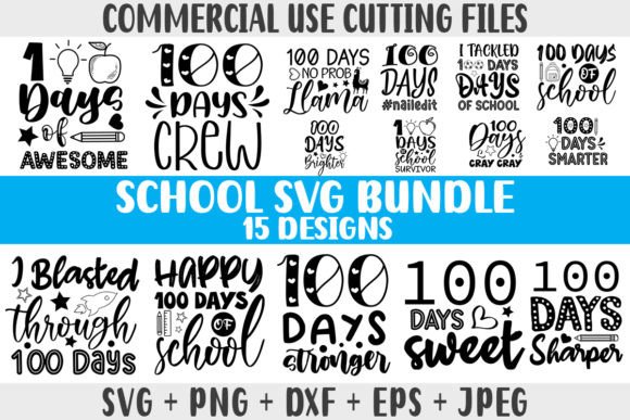 Funny School SVG Bundle: 15 Designs for Playful Embroidery Projects