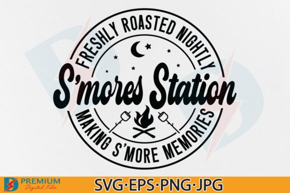 S Mores Station SVG Funny Campfire PNG Review
