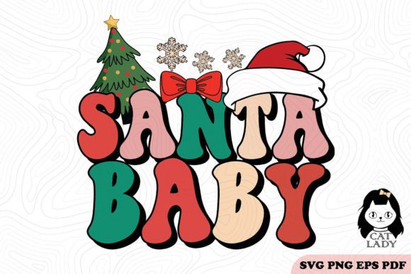 Santa Baby Retro Funny Christmas SVG PNG Review